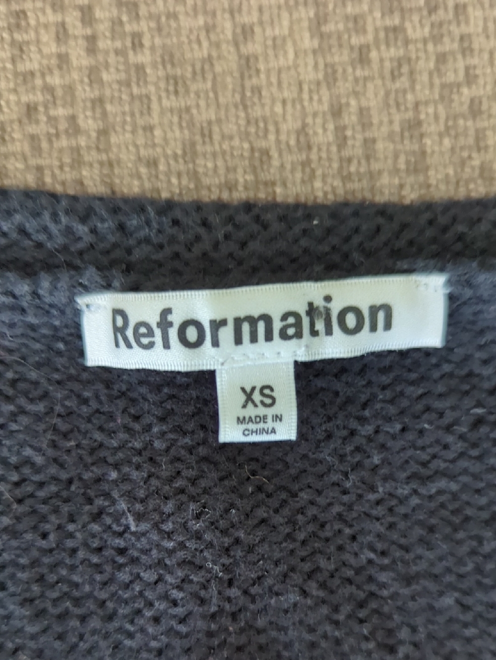 Reformation Black Norma Cotton Sweater Tank - Picture 4 of 6